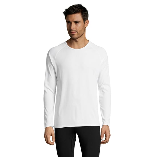 SOLS Mens Long-Sleeved Sports T-Shirt (White) - Image 1