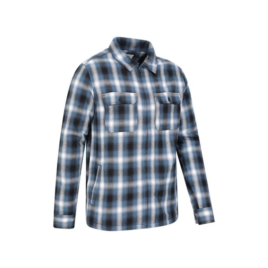 Mountain Warehouse Mens Stream II Flannel Lined Shirt (Blue) - Image 3
