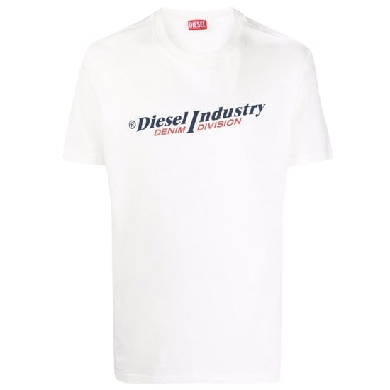 Camiseta blanca con logo vaquero Industry de Diesel - Image 1
