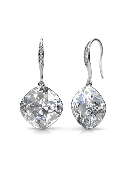 Pendientes Gancho Tiffy - Plata y Cristal - Image 1