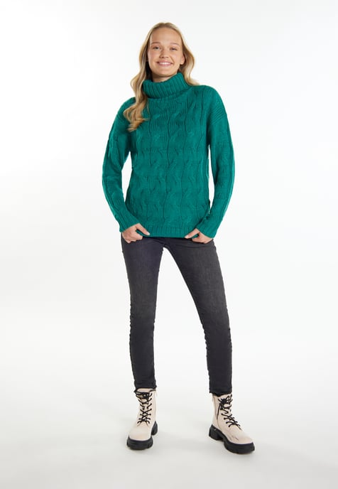 Mymo Knitted pullover women green - Image 2