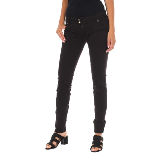 Long trousers with narrow cut hems 10DBF0115 woman