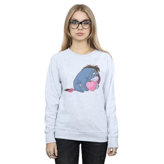 Disney Womens/Ladies Winnie The Pooh Eeyore Mouth Sweatshirt (Sports Grey)
