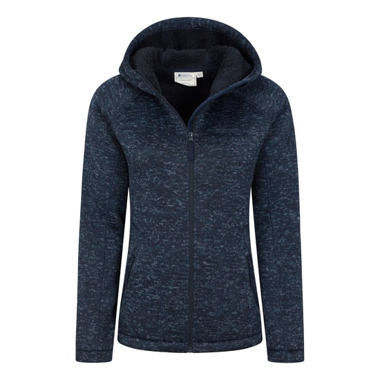 Mountain Warehouse Womens/Ladies Nevis Faux Fur Lined Full Zip Hoodie (Navy) - Image 5