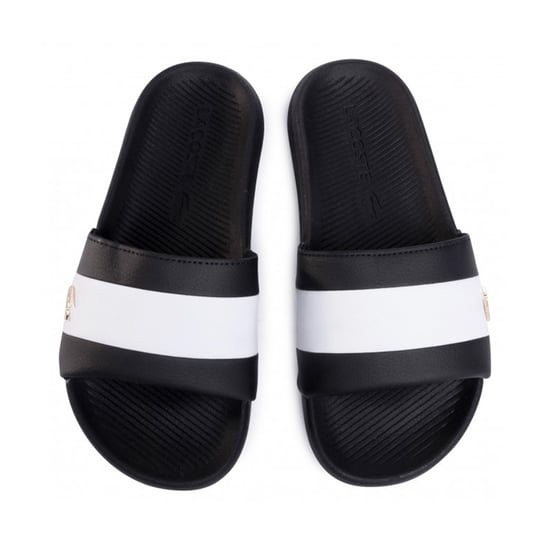 Lacoste Croco Slide 120 3 Sliders negros para mujeres - Image 5