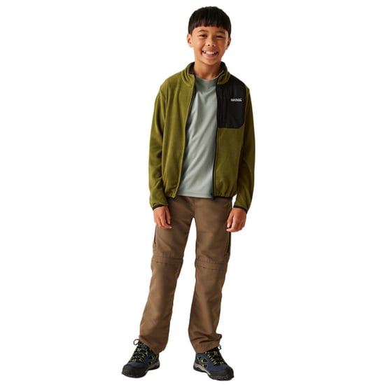 Regatta Childrens/Kids Frankie Full Zip Fleece Jacket (Nephrite Green) - Image 4