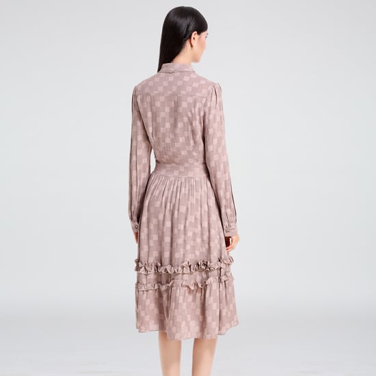 Fit and Flare Blouse Dress