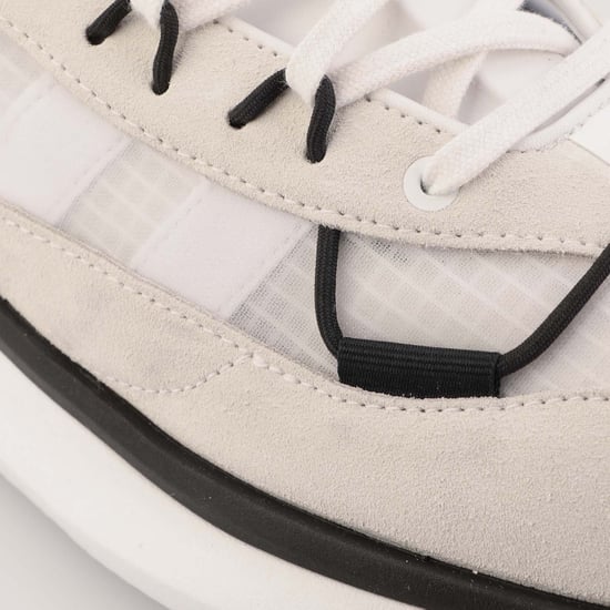 Men's Y-3 Shiku Run Trainers in White Black