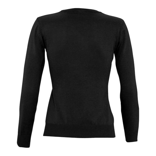 SOLS Womens/Ladies Galaxy V Neck Sweatshirt (Black) - Image 2