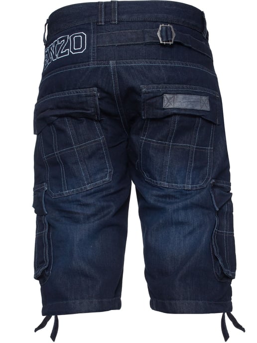 Pantalones cortos vaqueros Enzo Cargo Combat para hombre - Image 5