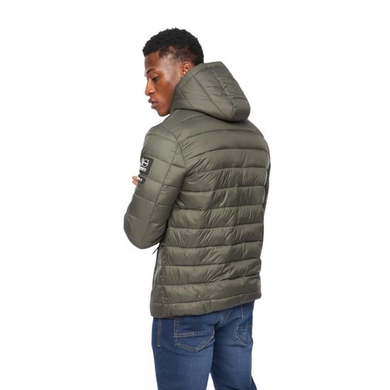 Crosshatch Mens Gattering Jacket (Olive) - Image 2