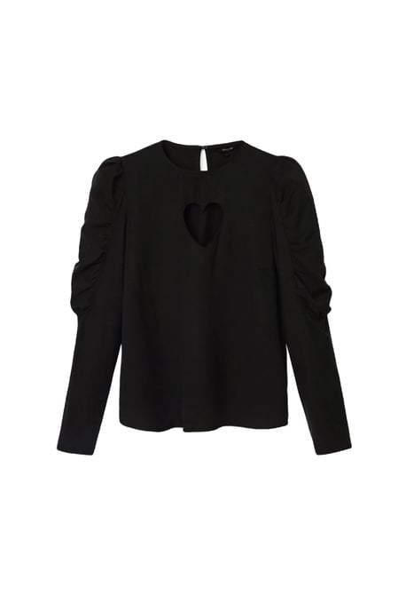 Blusa de Mujer Desigual en Negro - Image 1
