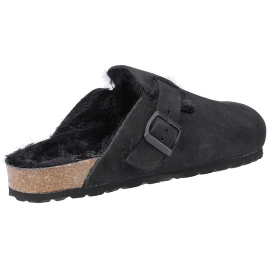 Hush Puppies Jade Leather Women's Black Slippers - Image 2