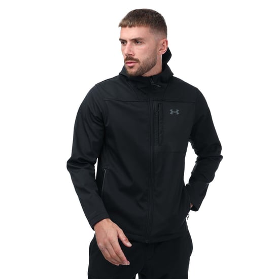 Men's Under Armour Storm ColdGear Shield Hooded 2.0 Jacket in Black - Image 2