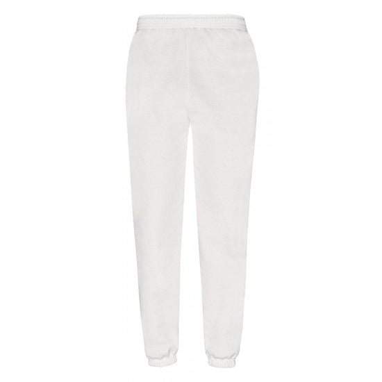 Fruit Of The Loom Mens Classic 80/20 Jogging Bottoms (White) - Image 1