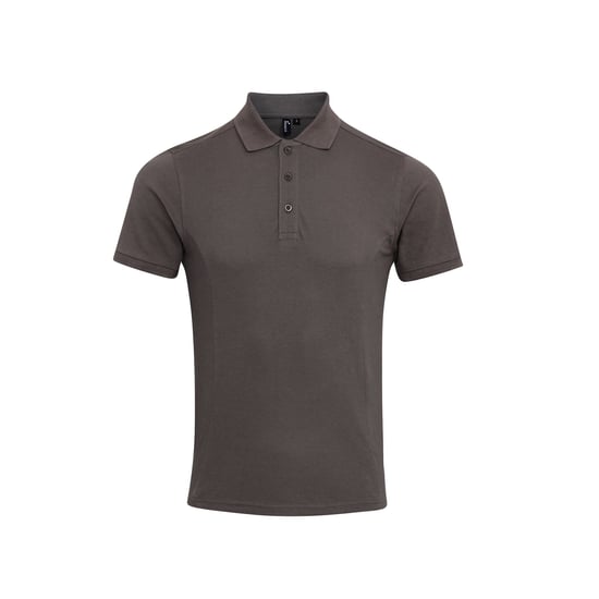 Premier Mens Coolchecker Plus Pique Polo With CoolPlus (Dark Grey) - Image 1