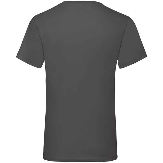 Fruit of the Loom Mens Value V Neck T-Shirt (Light Graphite) - Image 2