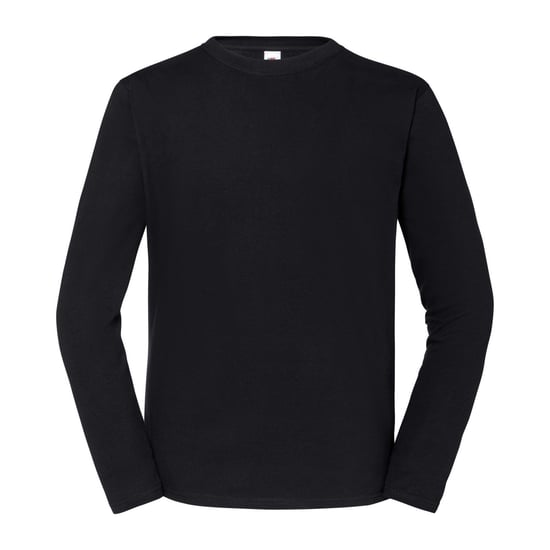 Fruit of the Loom Unisex Adult Iconic 195 Long-Sleeved T-Shirt (Black) - Image 1