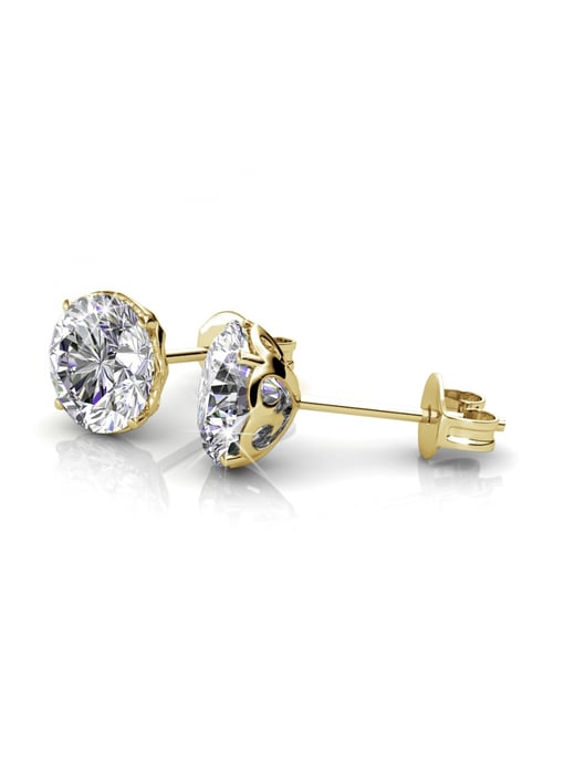 Pendientes Kristine - Oro y Cristal - Image 3