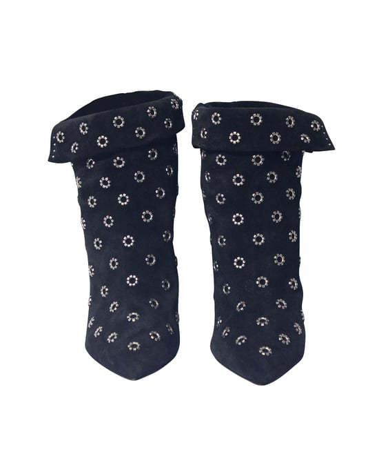 Isabel Marant Lakky 90 Eyelet Boots in Black Suede - Image 2