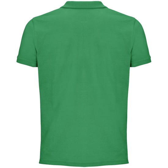 SOLS Mens Planet Piqué Organic Polo Shirt (Spring Green) - Image 2