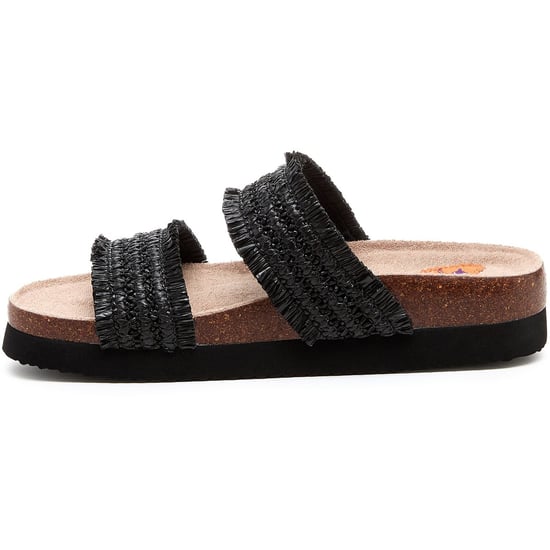 Rocket Dog Aruba Raffia Textile Women's Black Sandals - Image 6