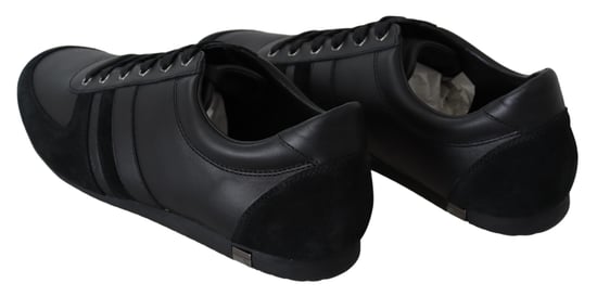 Zapatillas Casual de Cuero Negro con Logo para Hombre de Dolce & Gabbana - Image 5