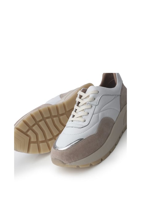 'Sh Adaggio' White Leather