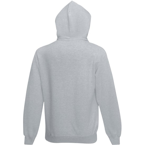 Fruit Of The Loom Mens Hooded Sweatshirt / Hoodie (Heather Grey) - Image 2