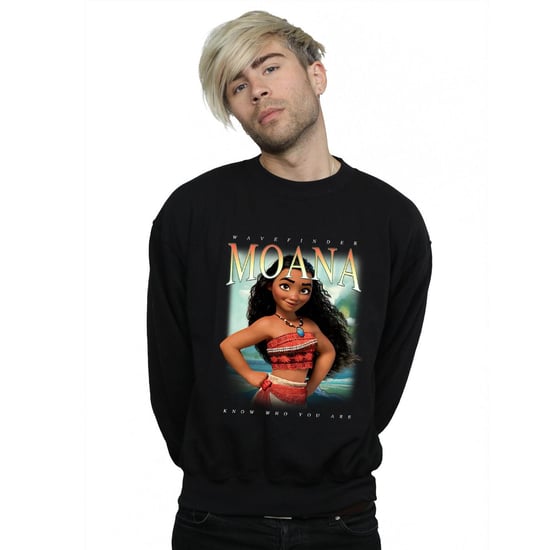Disney Mens Moana Montage Sweatshirt (Black)