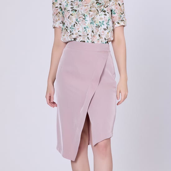 Asymmetric crossed panel skirt - Image 5