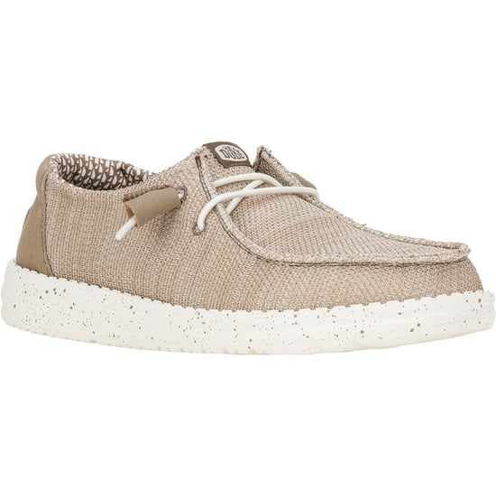 HEYDUDE Wendy Stretch Mesh Polyester Women's Walnut Loafers - Image 1