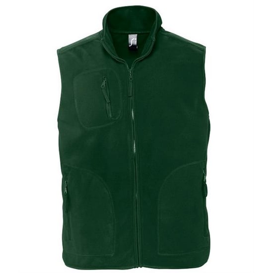 SOLS Unisex Adult Norway Fleece Gilet (Fir Green) - Image 1