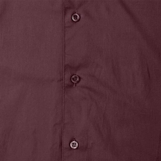 Russell Collection Mens Long Sleeve Easy Care Fitted Shirt (Port) - Image 3