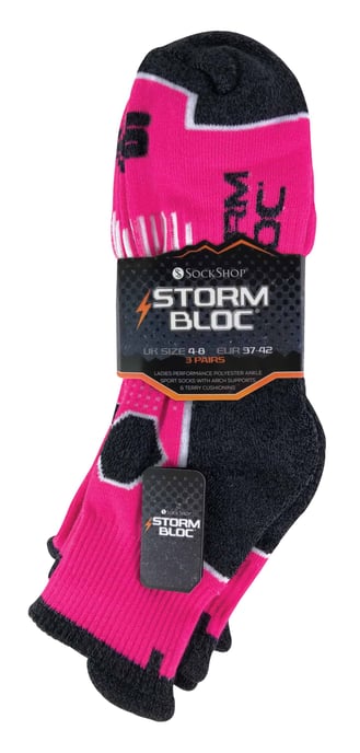 Lote de 3 calcetines cortos de running para mujer con soporte para el arco del pie - Image 2