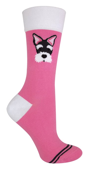 1 Par Unisex Novedad gato perro calcetines con Beagle / Pug / Scotty perro - Image 1