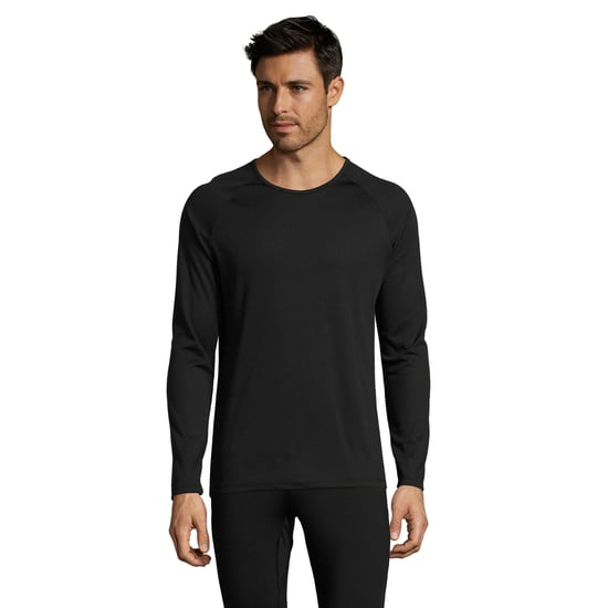SOLS Mens Sporty Long Sleeve Performance T-Shirt (Black) - Image 5