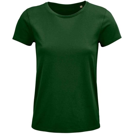 SOLS Womens/Ladies Crusader Organic T-Shirt (Bottle Green) - Image 1