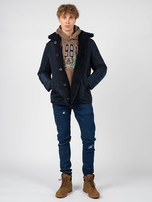 Guess Jacket Reversible Men's Blue
