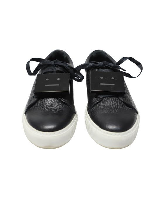 Acne Studios Adriana Low Top Sneakers in Black Calfskin Leather - Image 2