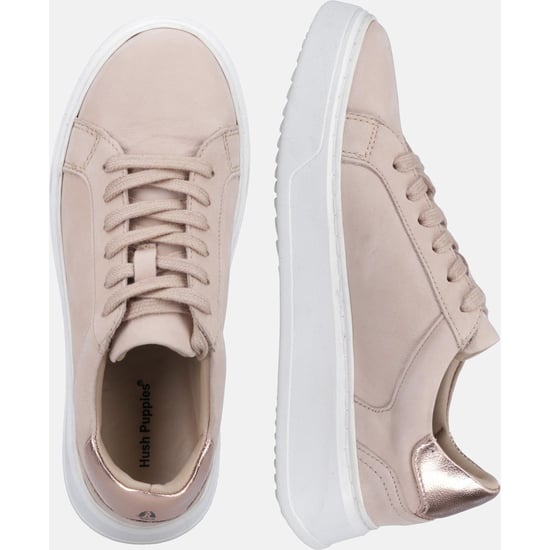 Hush Puppies Camille Leather Women's Blush Trainers - Image 6