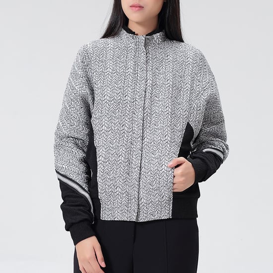 Bi-material jacquard jacket - Image 1