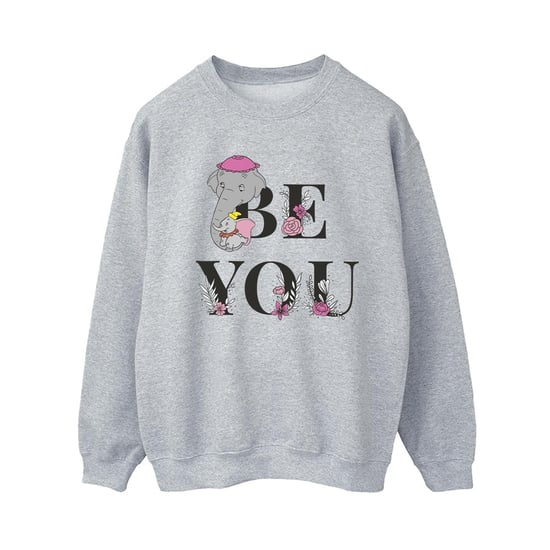 Disney Womens/Ladies Dumbo Be You Sweatshirt (Sports Grey) - Image 1