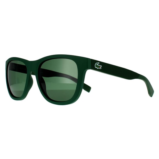Gafas de sol Lacoste Square para hombres en verde mate y gris - Image 2