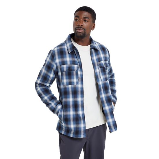 Mountain Warehouse Mens Stream II Flannel Lined Shirt (Blue) - Image 6