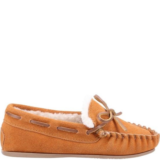 Hush Puppies Childrens/Kids Addison Suede Slippers (Tan) - Image 3