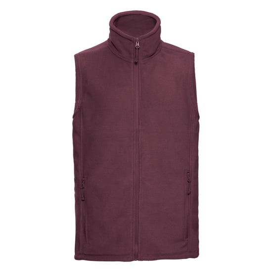 Russell Mens Fleece Outdoor Gilet (Burgundy) - Image 1