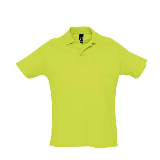 SOLS Mens Summer II Polo Shirt (Apple Green) - Image 1