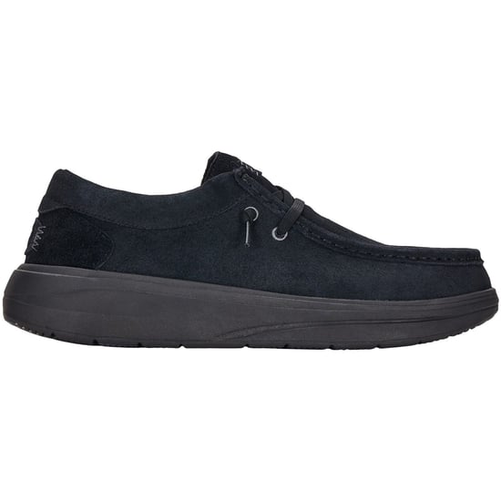 HEYDUDE Wally X Suede Men's Black Boat Shoes - Image 4