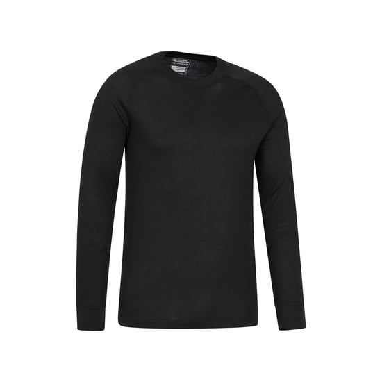 Mountain Warehouse Mens Talus Round Neck Long-Sleeved Thermal Top (Black)